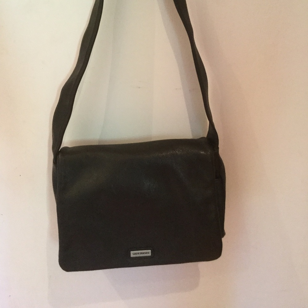 Gianni Bernini Vintage Brown Leather Crossbody